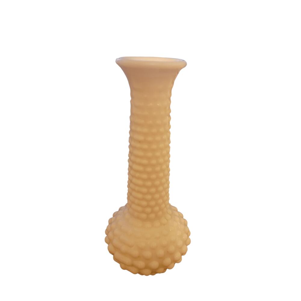 Vintage Hobnail Milk Glass Vase EO Brody Vase